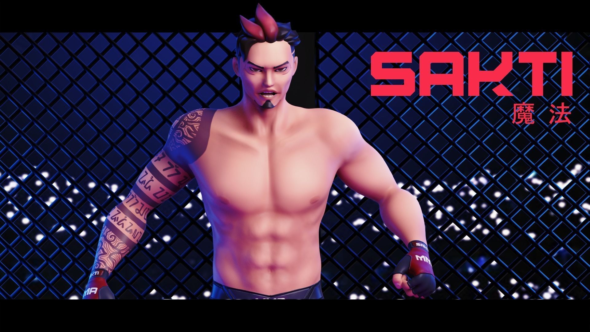 Low Poly Boxer - MMA Fighter - Sakti Low-poly 3D model_27