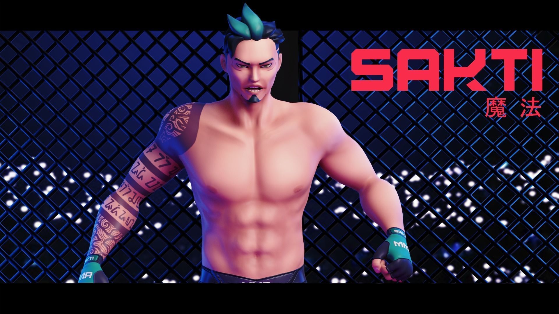 Low Poly Boxer - MMA Fighter - Sakti Low-poly 3D model_28