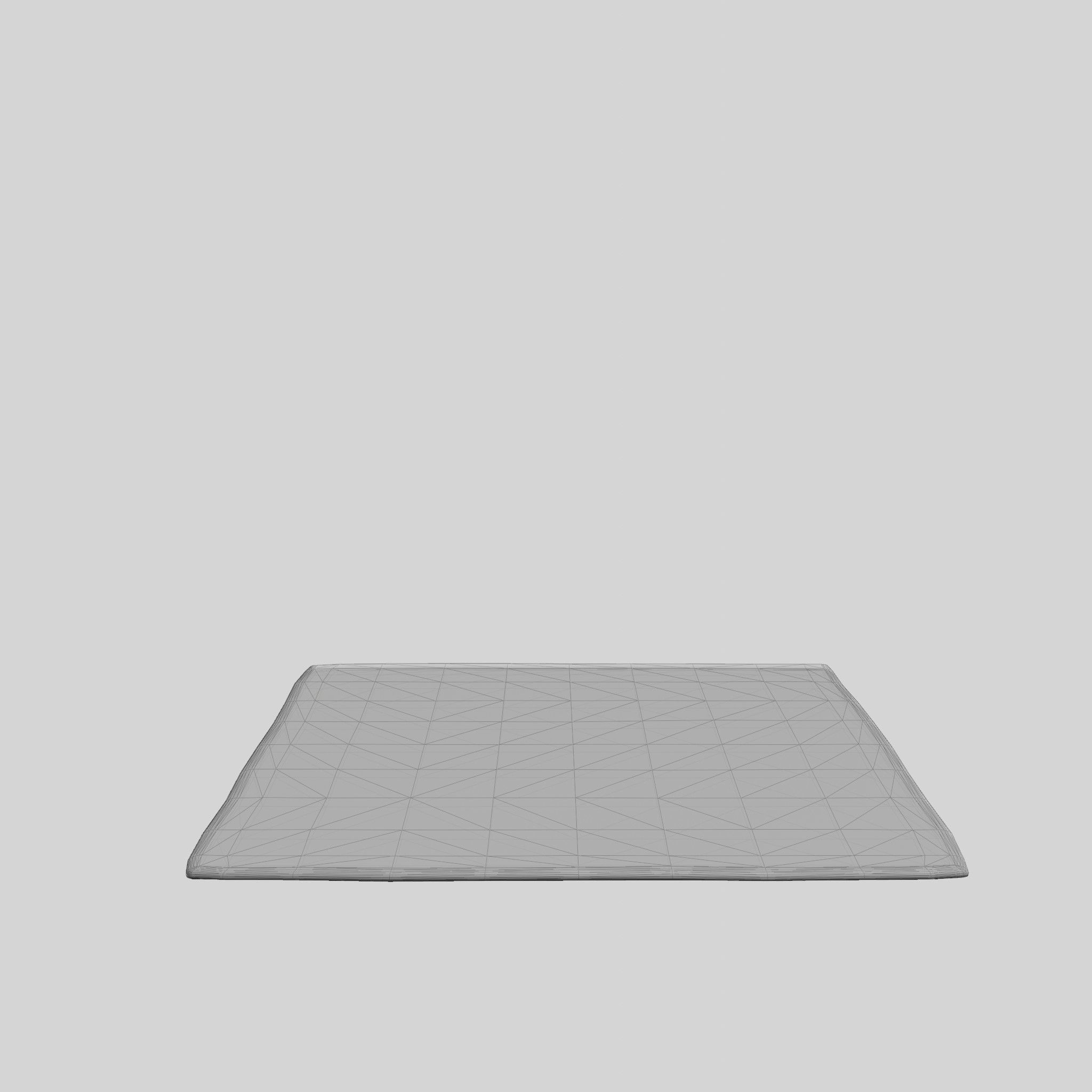Tufted Rye Cream White Low-poly 3D model_8