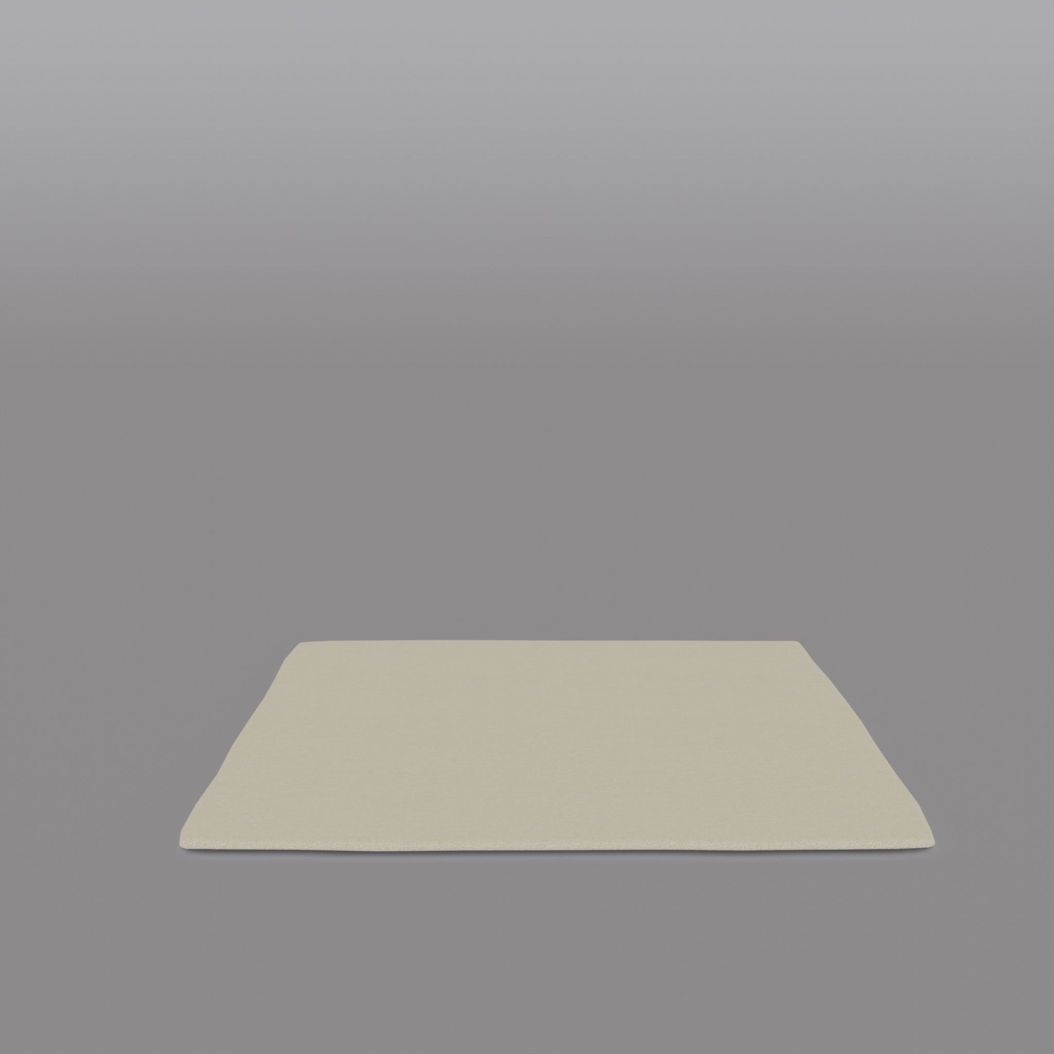 Tufted Rye Cream White Low-poly 3D model_4
