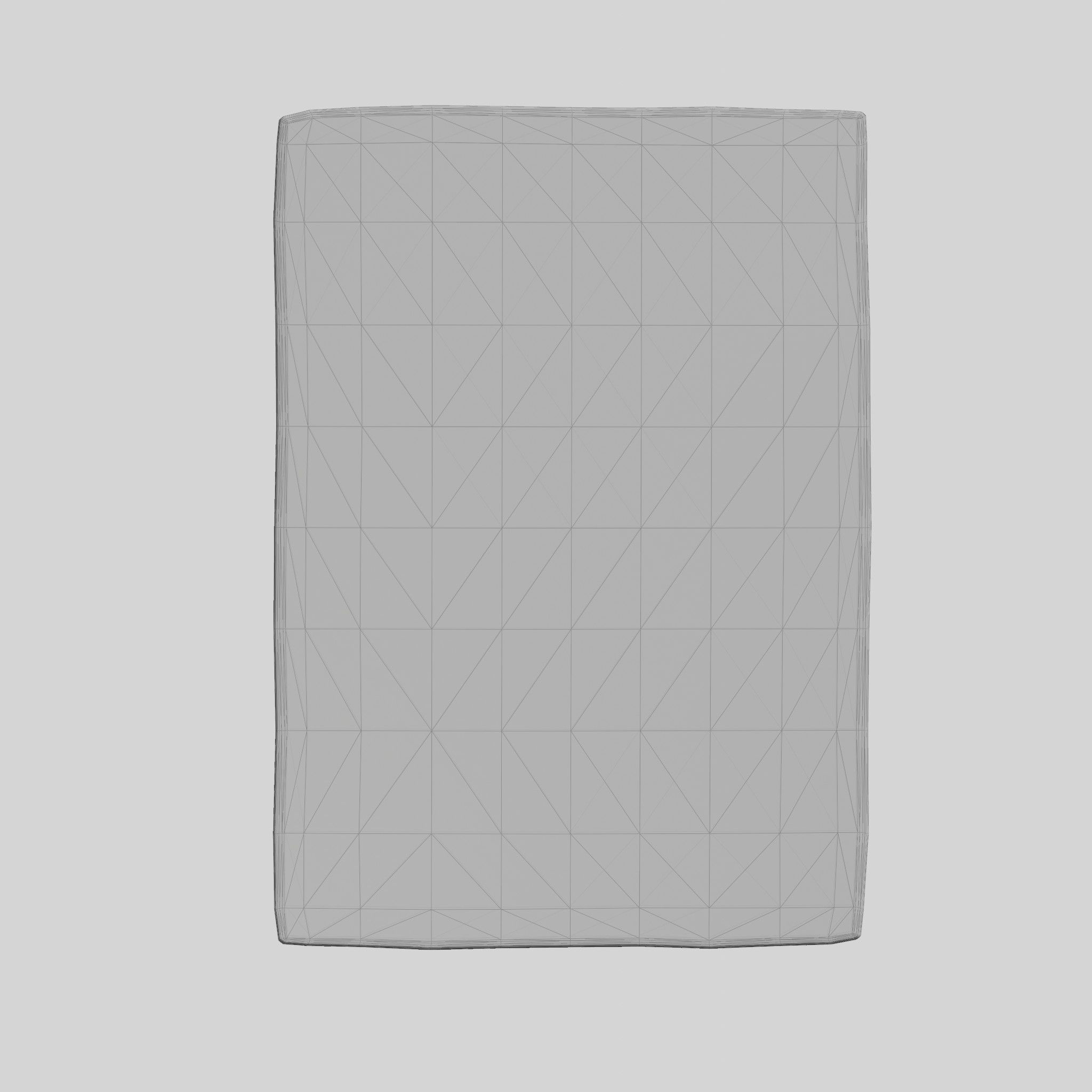 Tufted Rye Cream White Low-poly 3D model_9