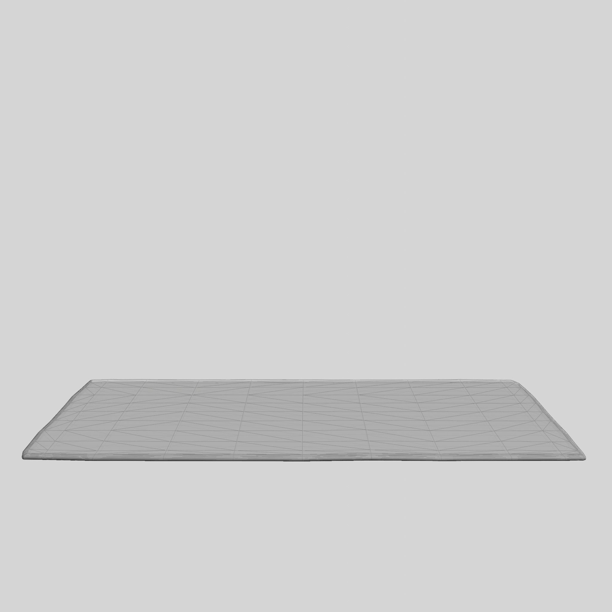 Tufted Rye Cream White Low-poly 3D model_7