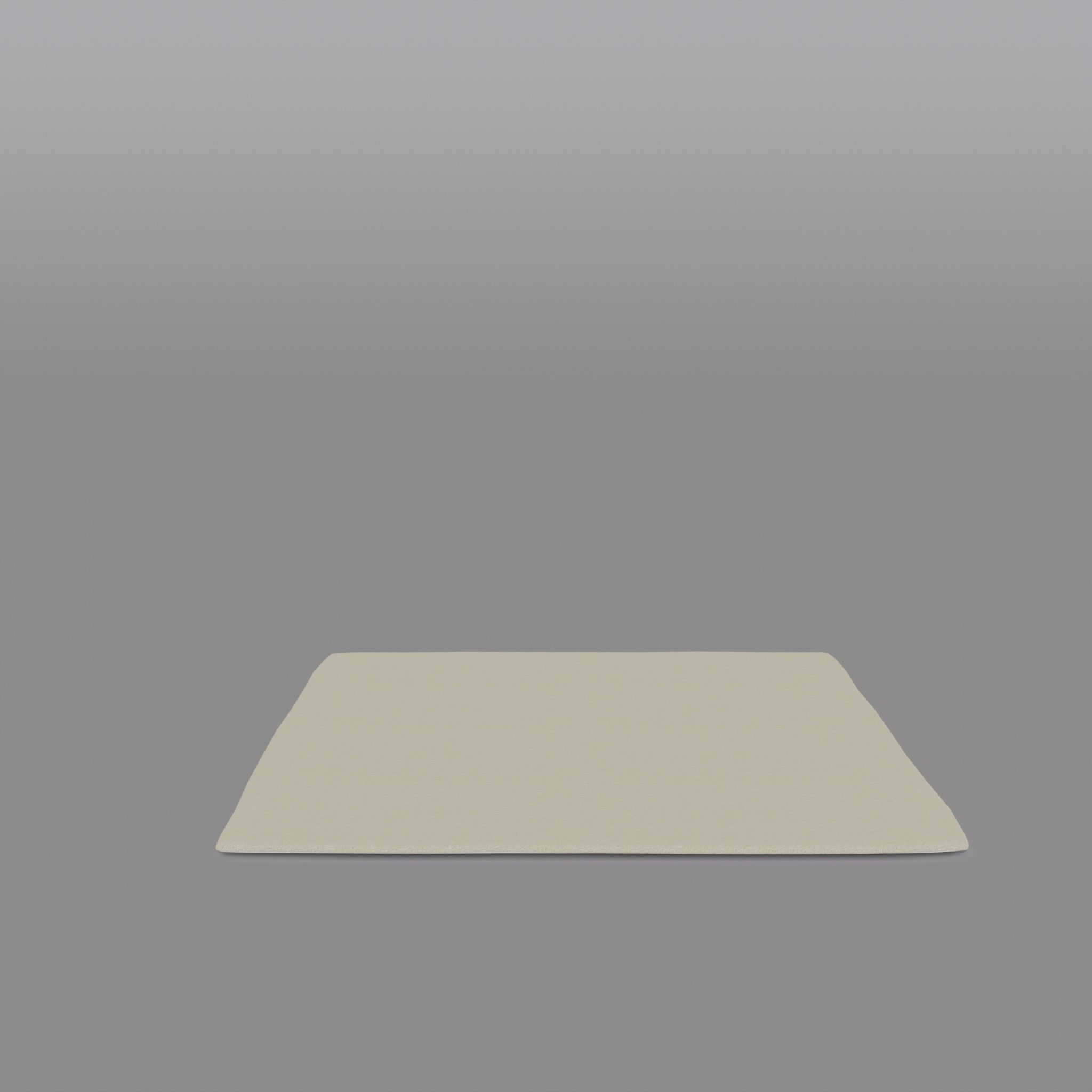 Tufted Rye Cream White Low-poly 3D model_2