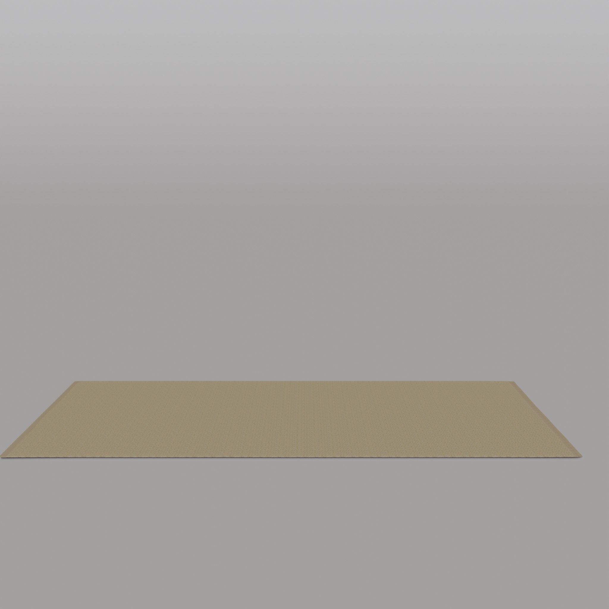 Textured-weave Wool-blend Rug Light Beige Low-poly 3D model_3