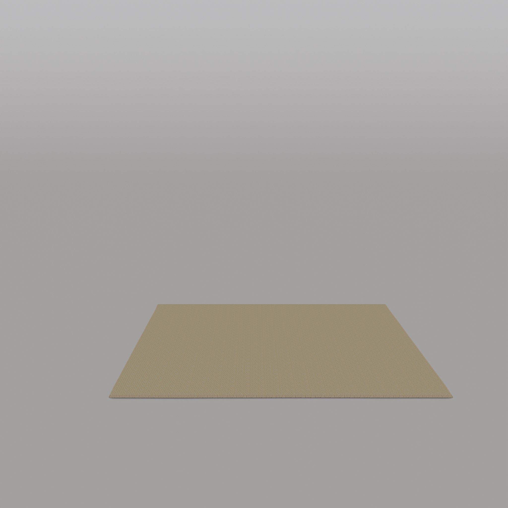 Textured-weave Wool-blend Rug Light Beige Low-poly 3D model_2