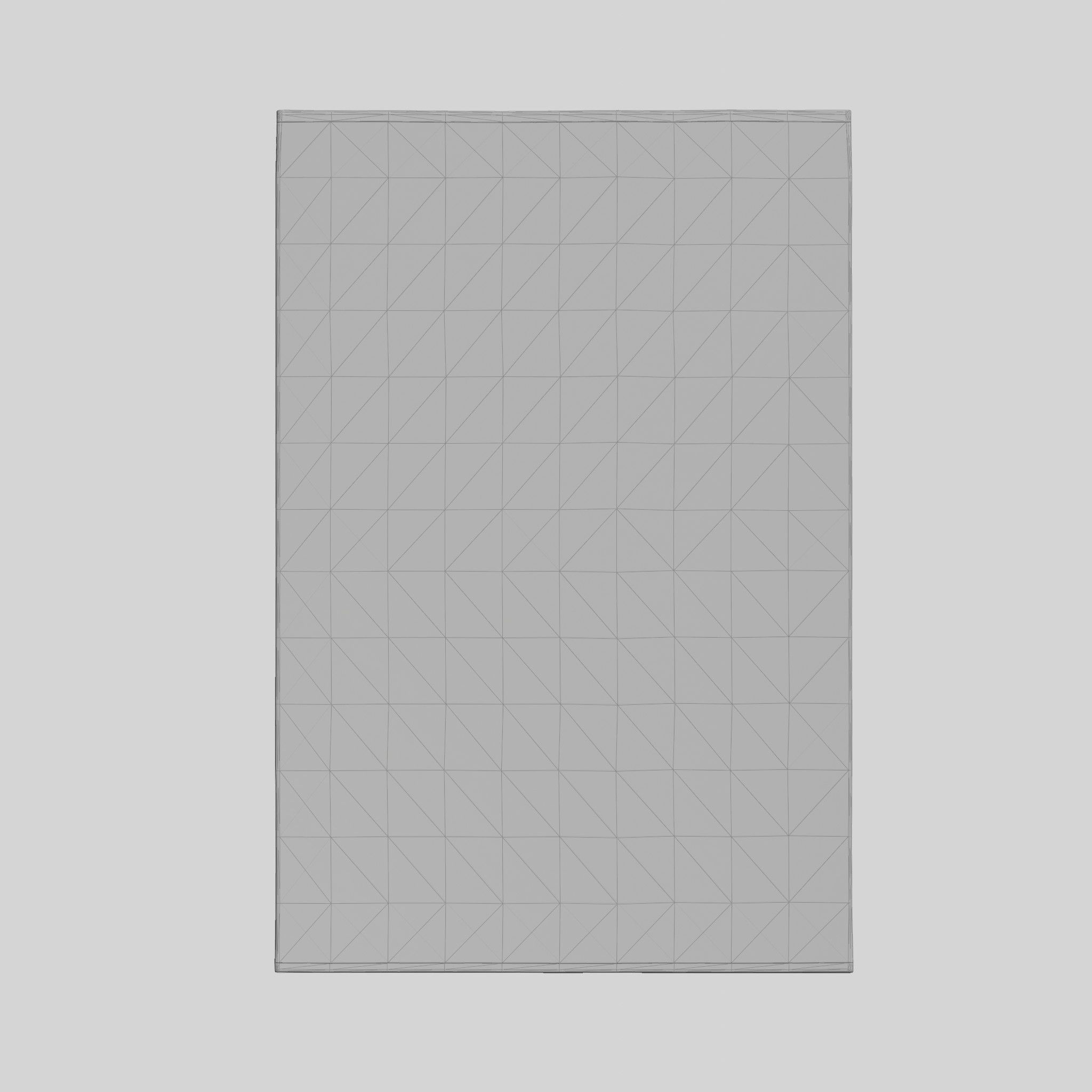 Textured-weave Wool-blend Rug Light Beige Low-poly 3D model_9