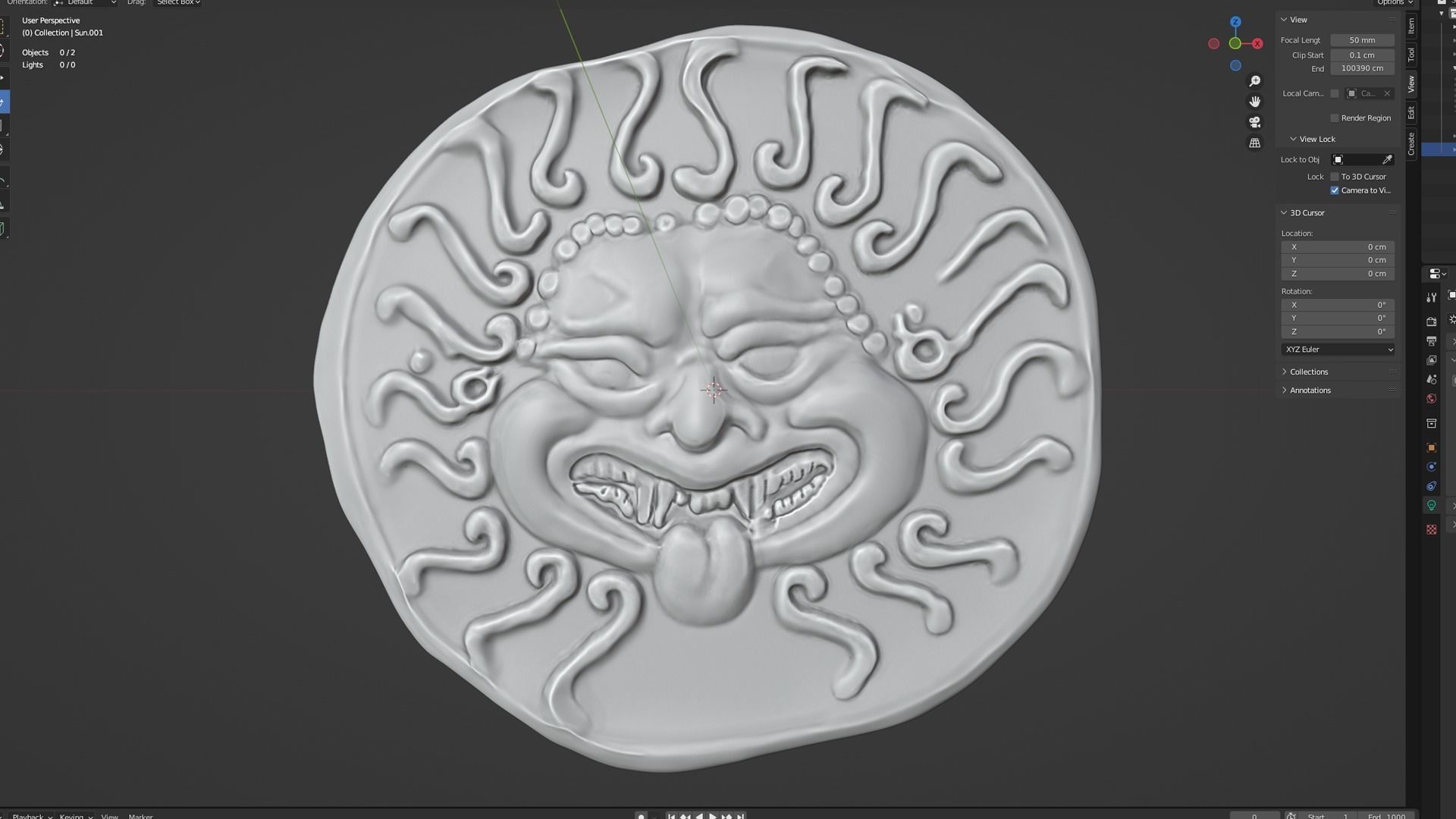 Apollonica Pontica drachm coin 3D print model_6