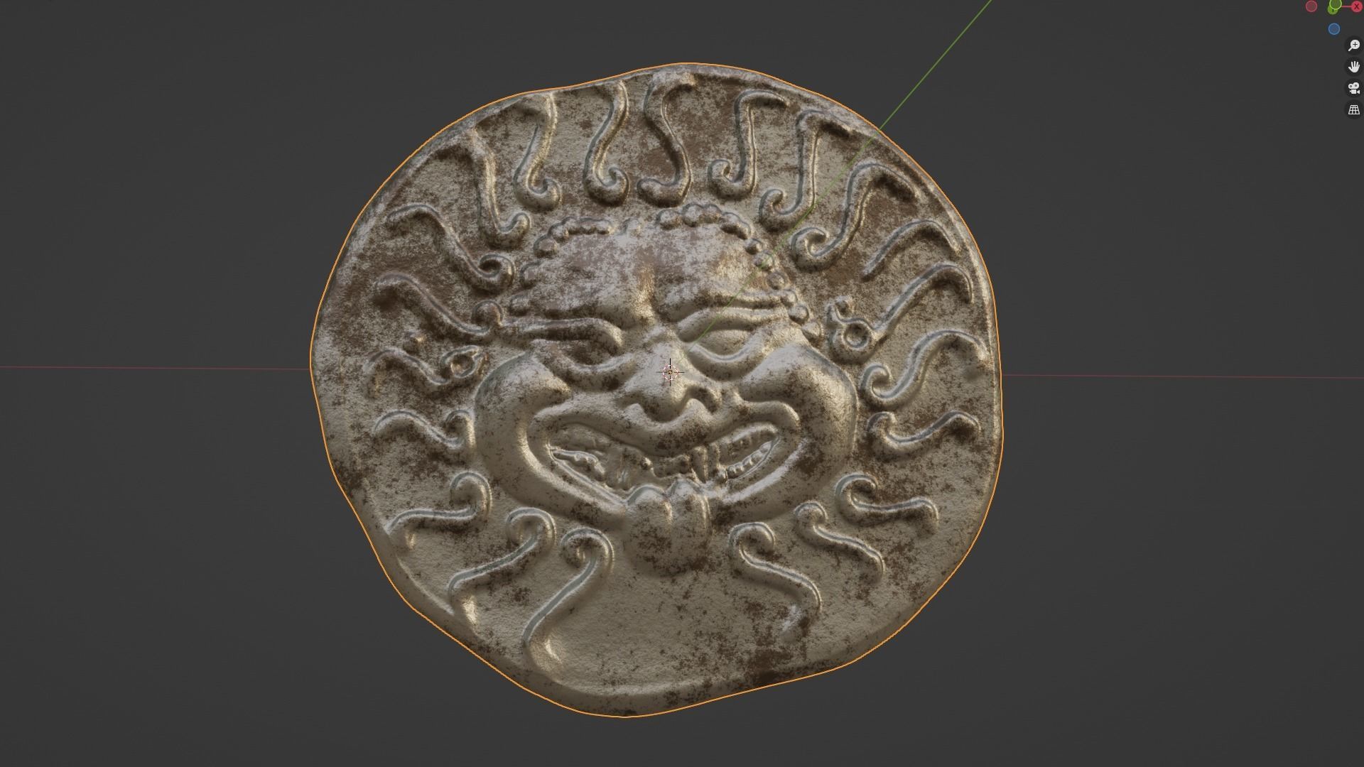 Apollonica Pontica drachm coin 3D print model_8