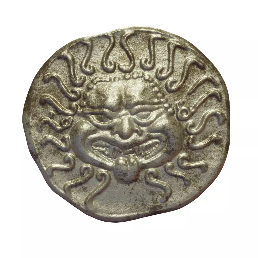 Apollonica Pontica drachm coin 3D print model_0