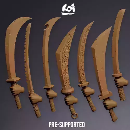 Furybound Clan - Weapons Set 3D print model