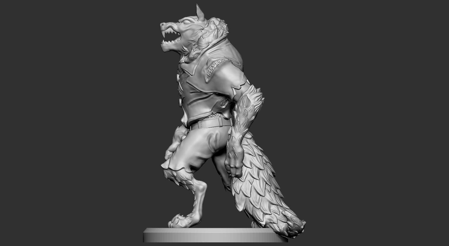 WEREWOLF DAD 3D print model_16