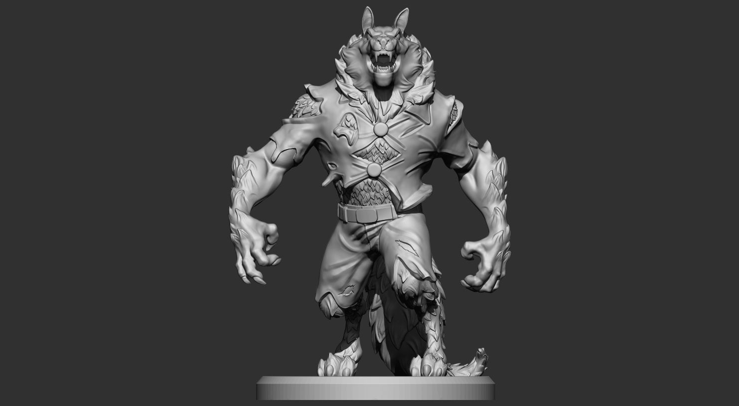 WEREWOLF DAD 3D print model_27