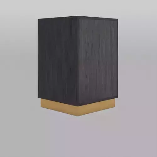 Bedside Table With a Drawer Black