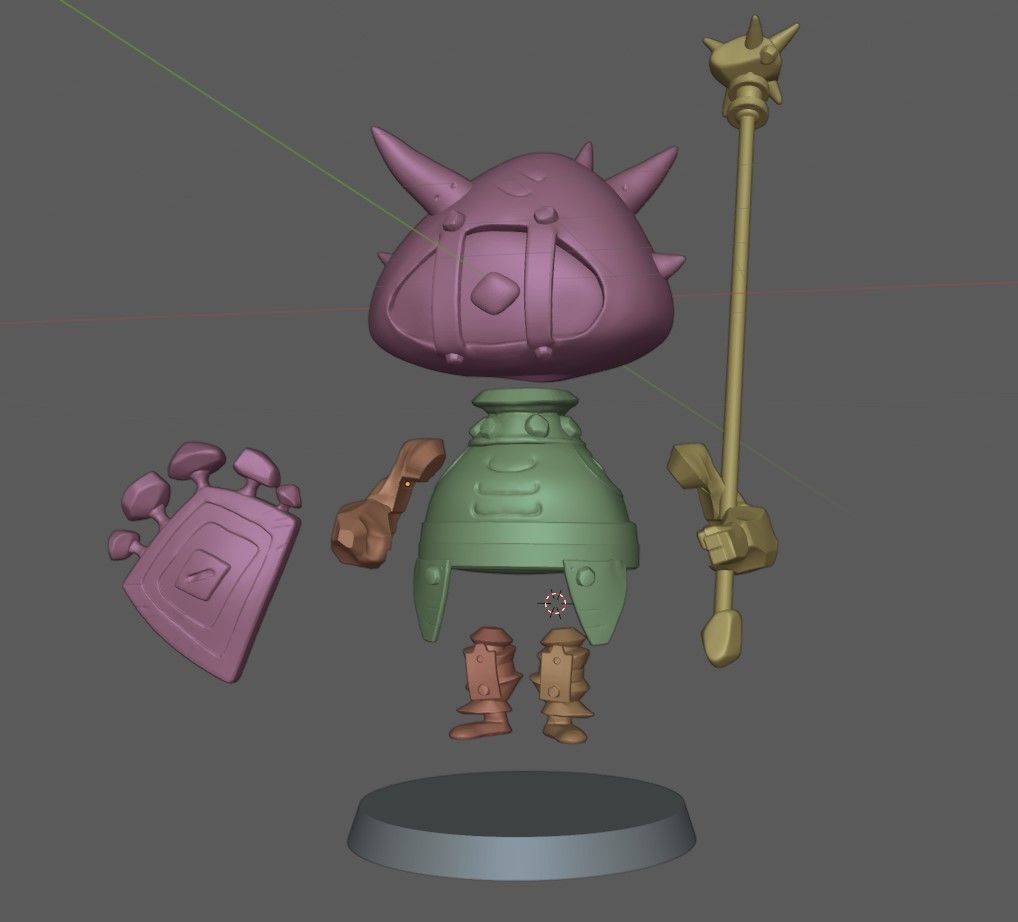 Gaze Knight 3D print model_4