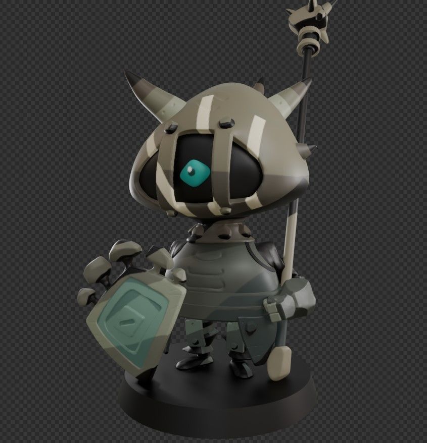 Gaze Knight 3D print model_3