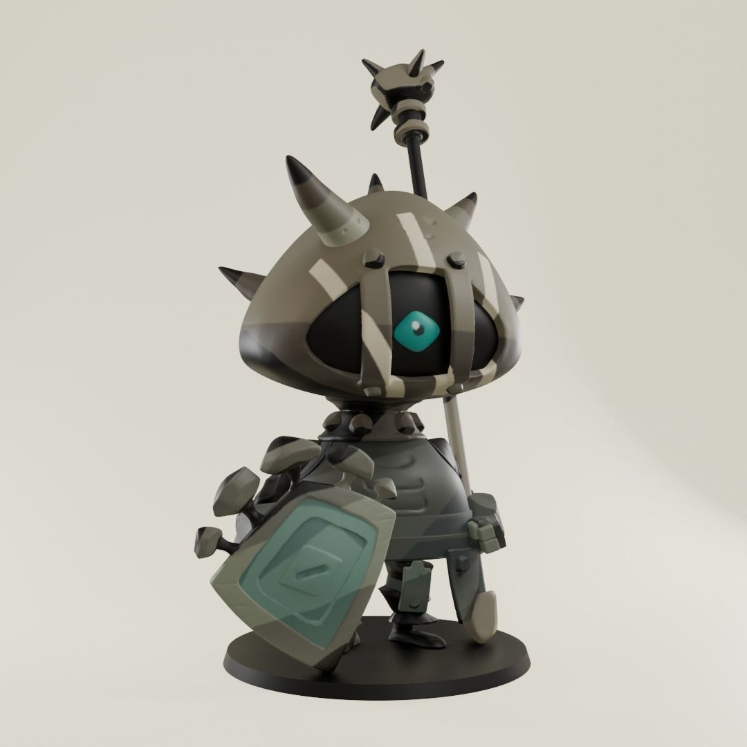 Gaze Knight 3D print model_1