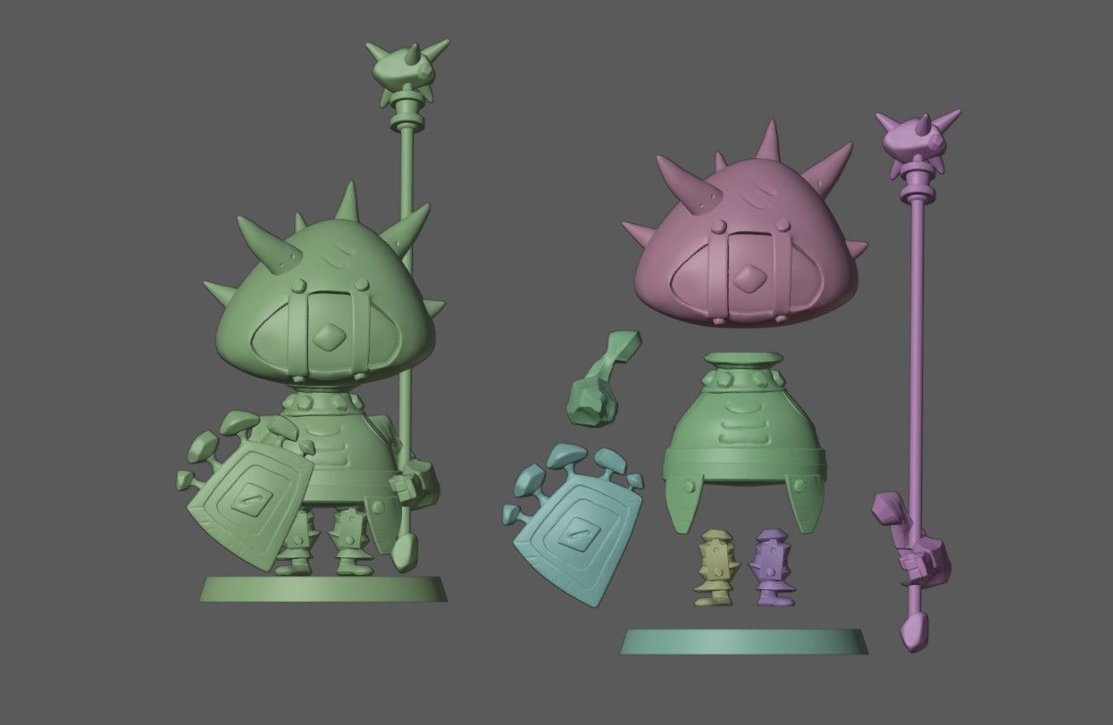 Gaze Knight 3D print model_5