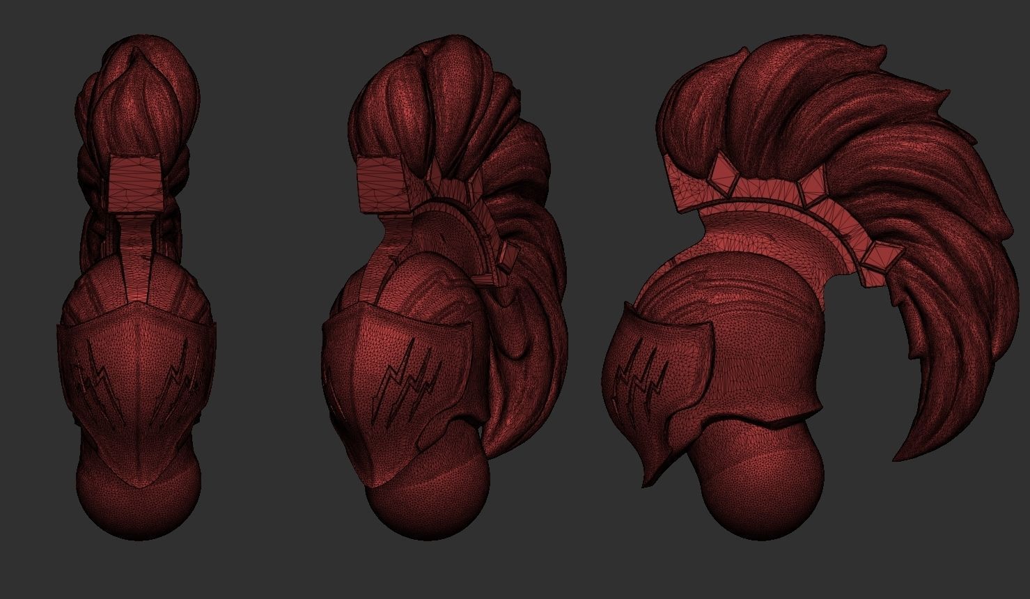 Heralds of the Storm - Helmet Bundle 3D print model_3