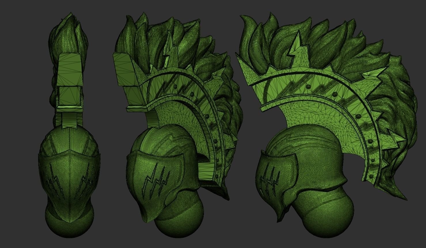 Heralds of the Storm - Helmet Bundle 3D print model_7