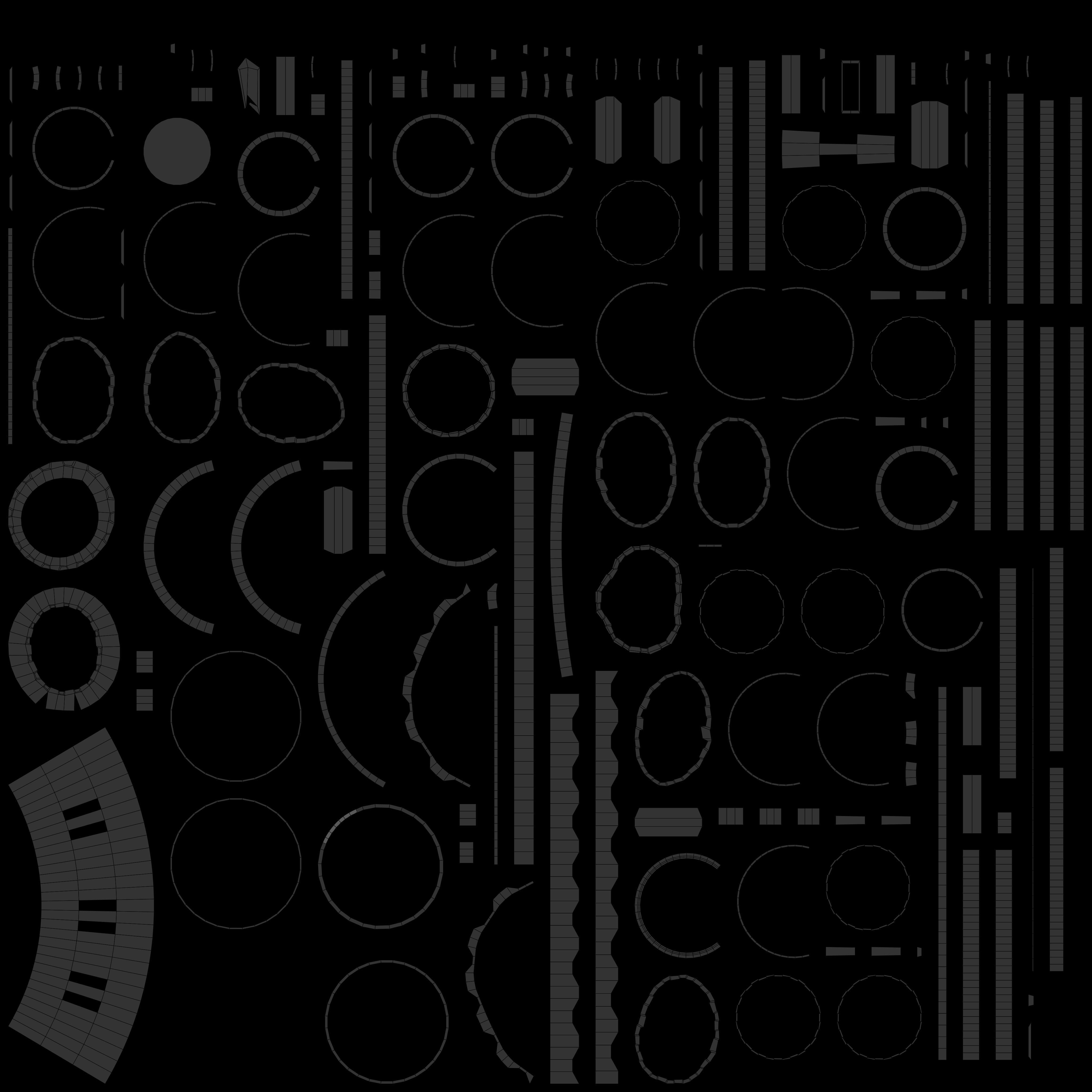 Flashlight rusty Low-poly 3D model_9