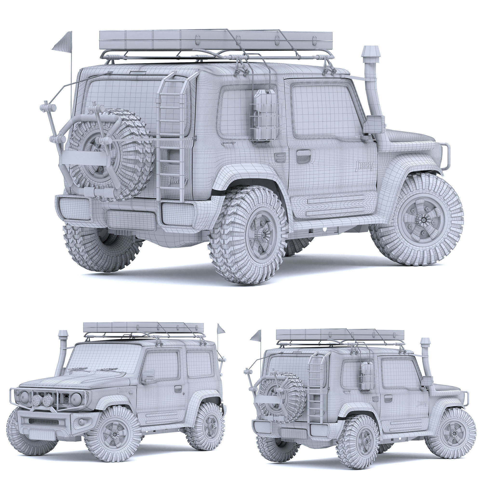 SUZUKI JIMNY 3D model_2
