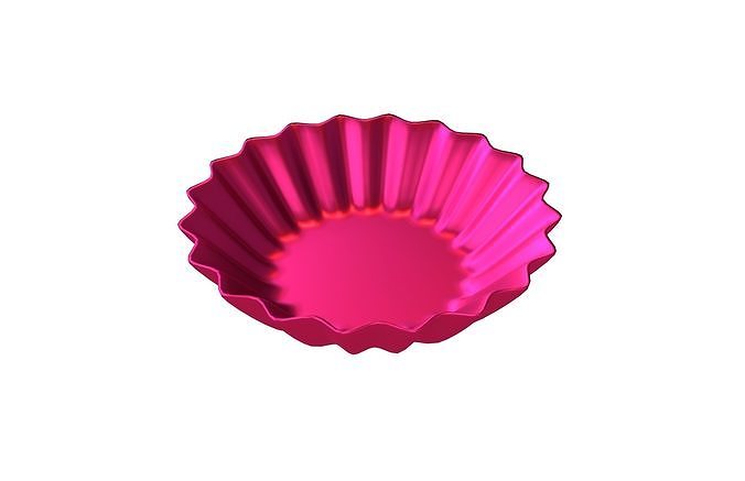 Cupcake Mold v1 005 Low-poly 3D model 3