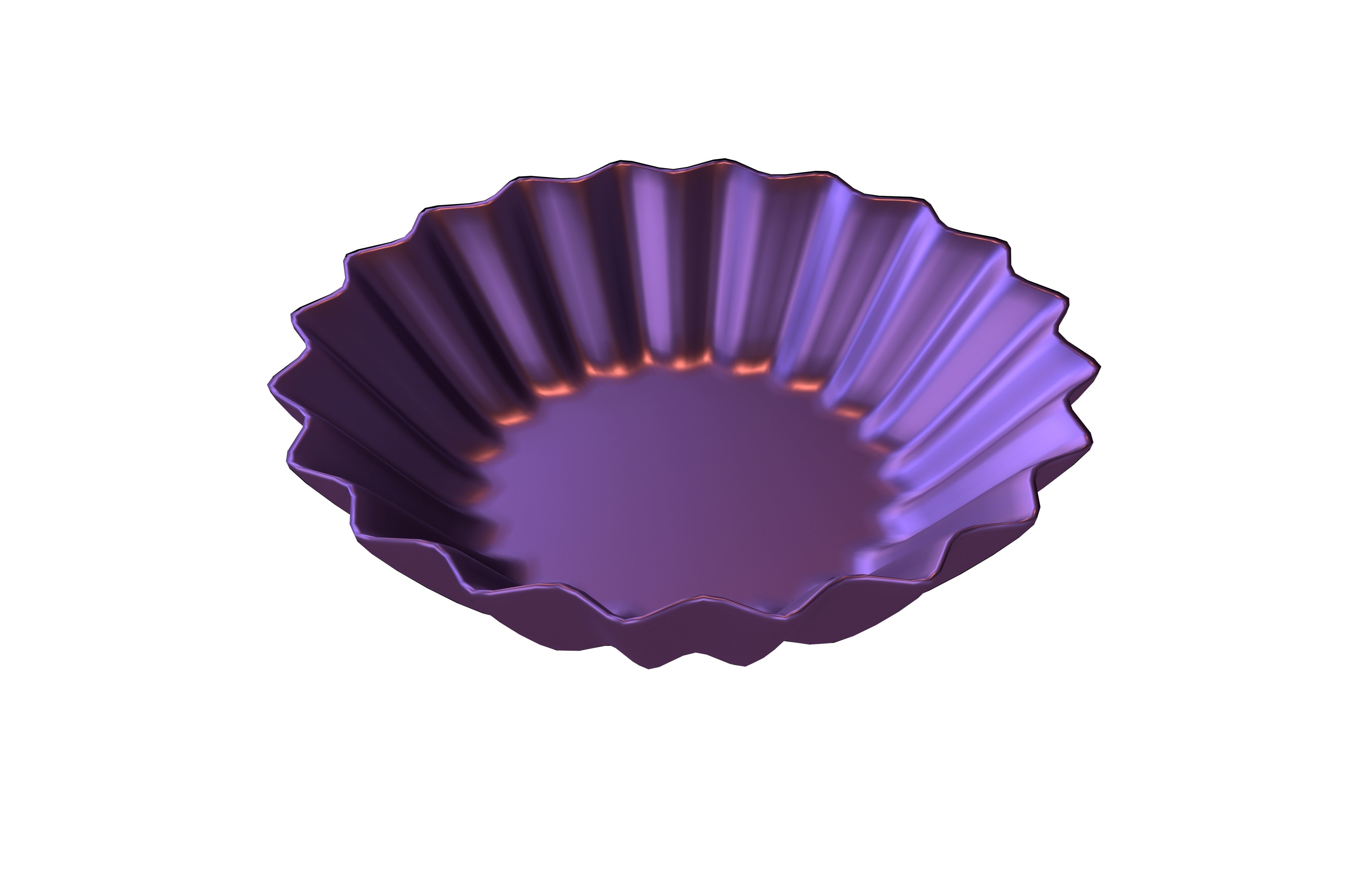 Cupcake Mold v1 008 Low-poly 3D model_2