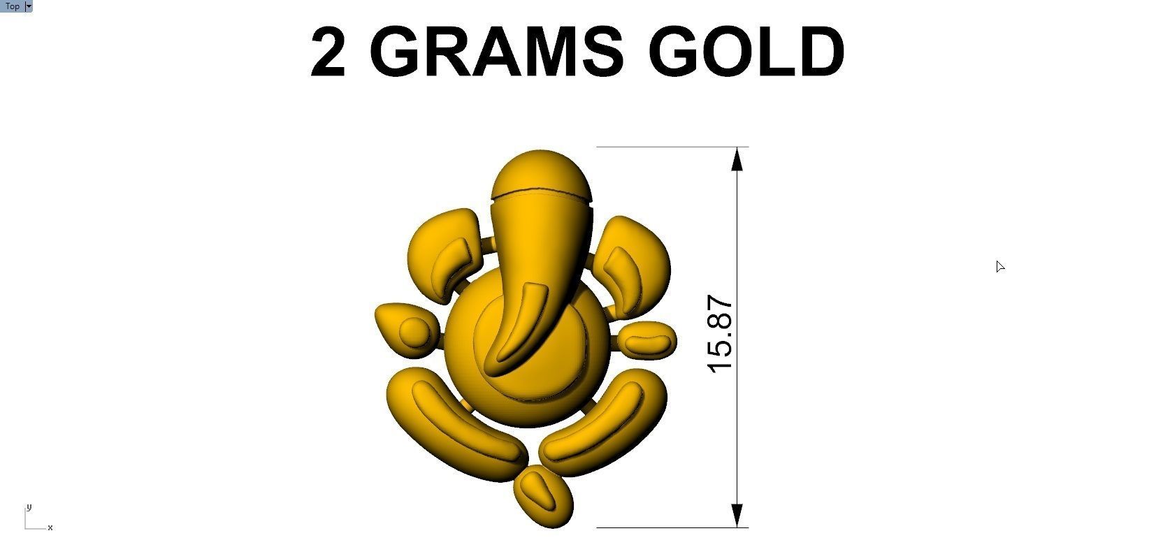 VINAYAGAR PENDENT 3D print model_4