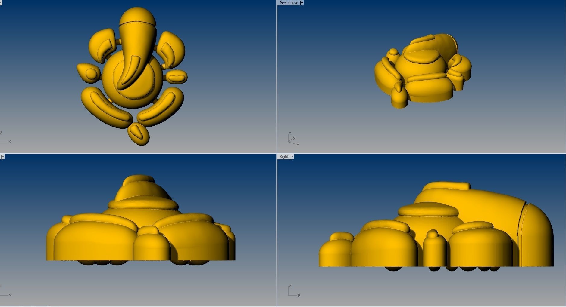 VINAYAGAR PENDENT 3D print model_5