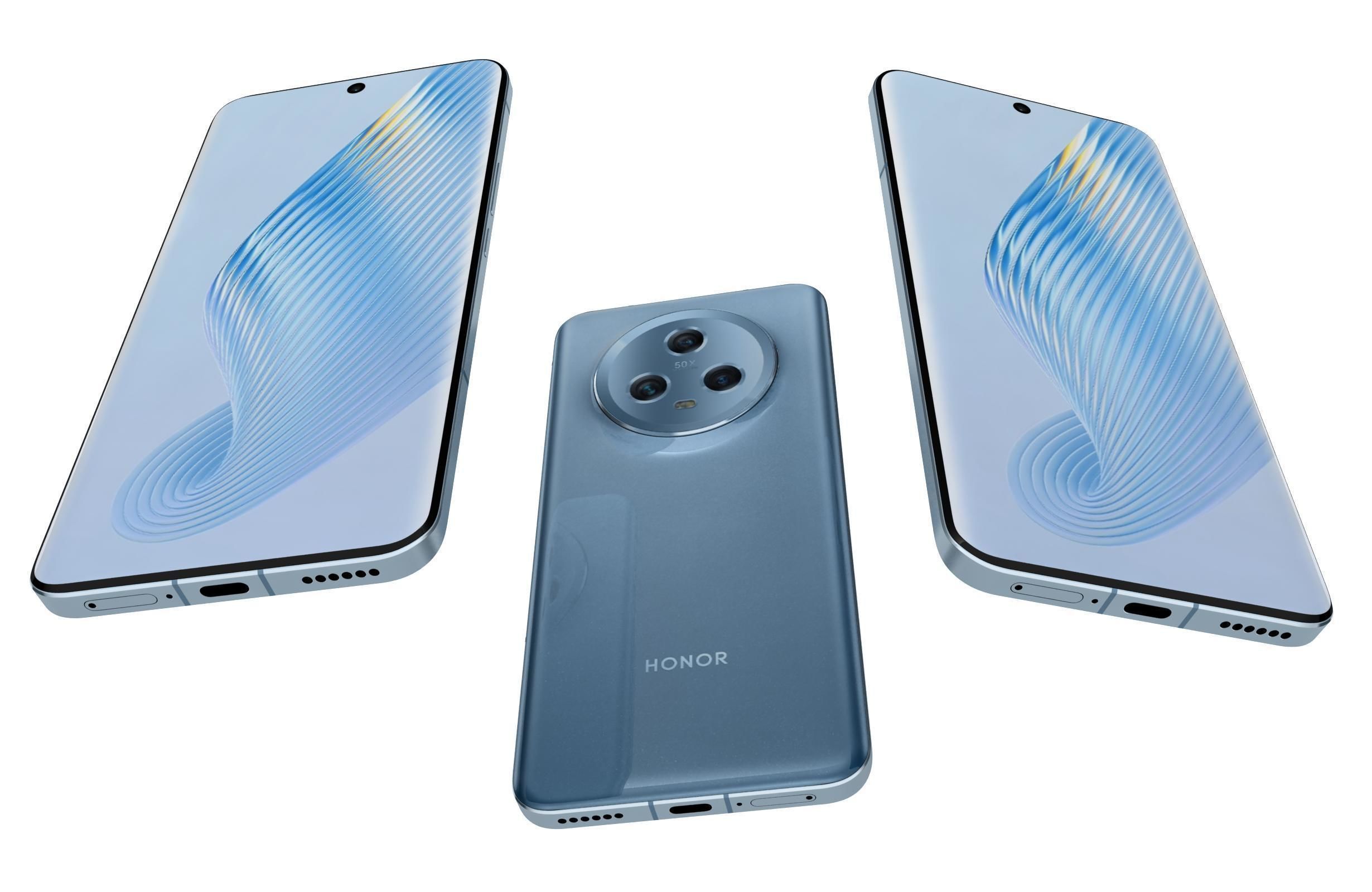 Honor Magic 5 All Colors Low-poly 3D model_19