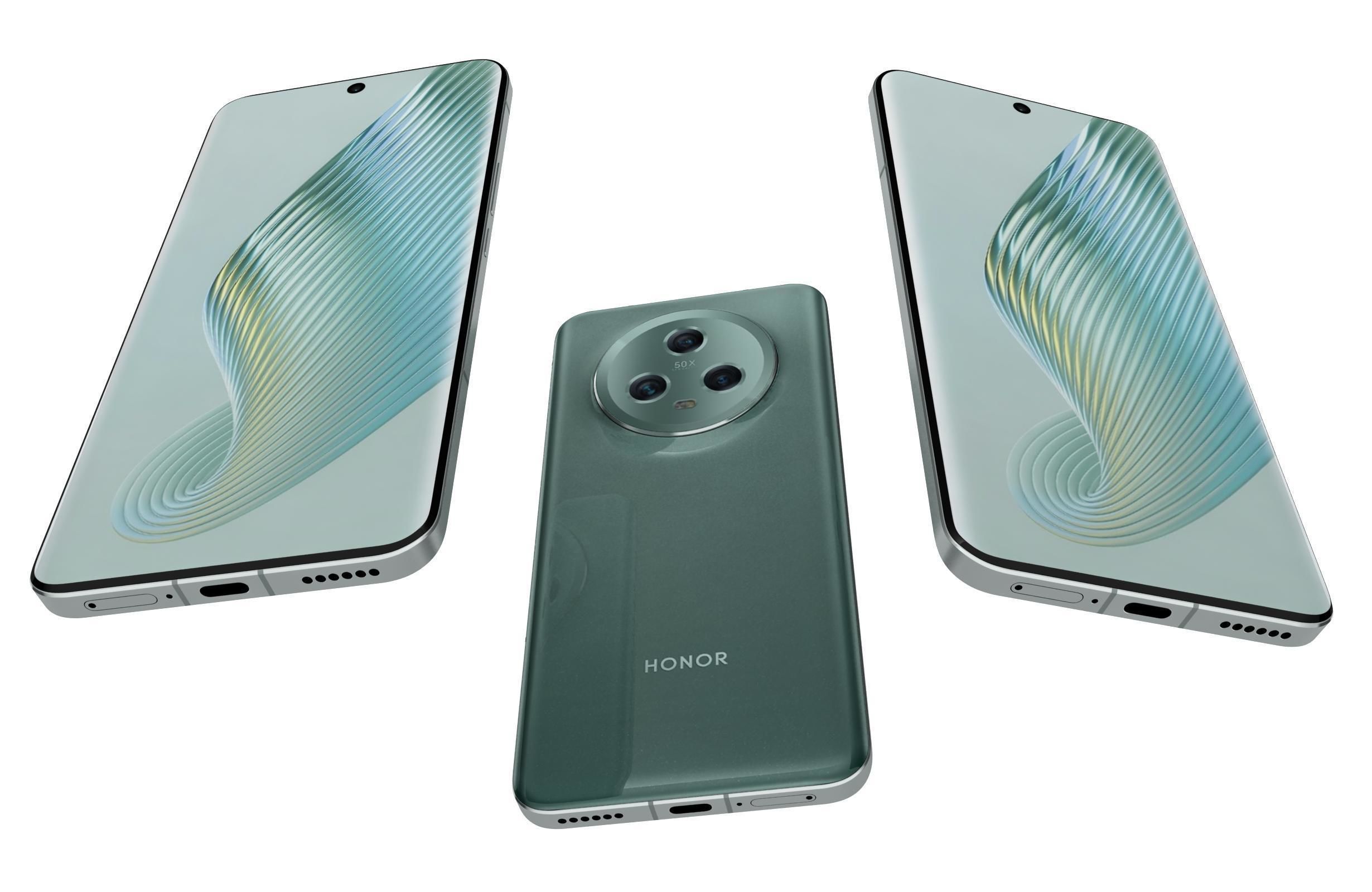 Honor Magic 5 All Colors Low-poly 3D model_30