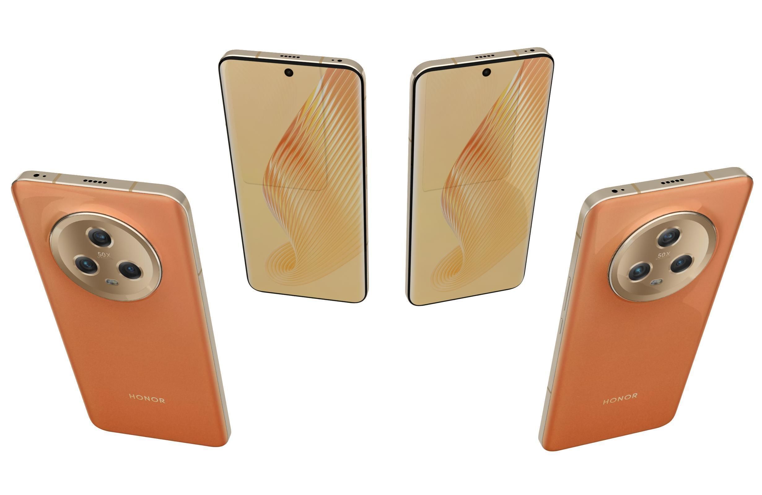 Honor Magic 5 All Colors Low-poly 3D model_42