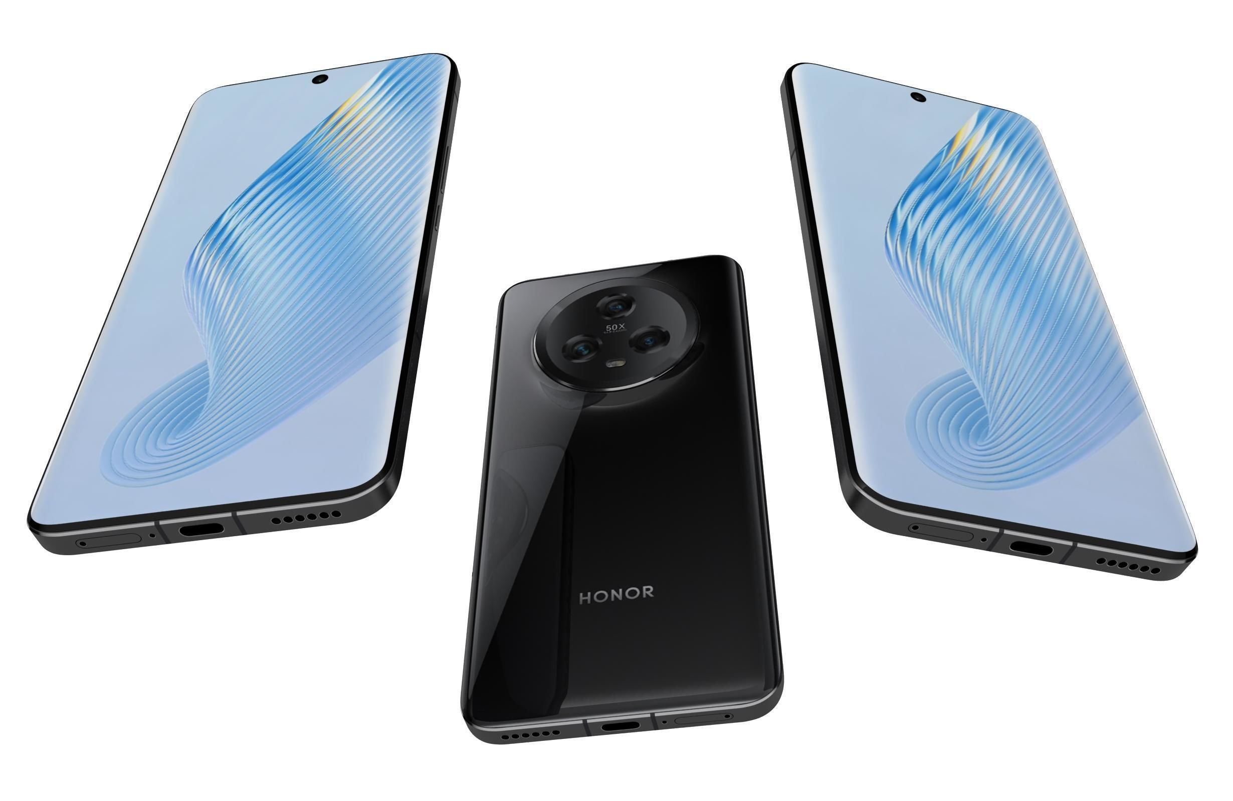 Honor Magic 5 All Colors Low-poly 3D model_8