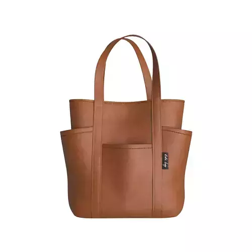 Multi-function tote bags - leather Low-poly 3D model