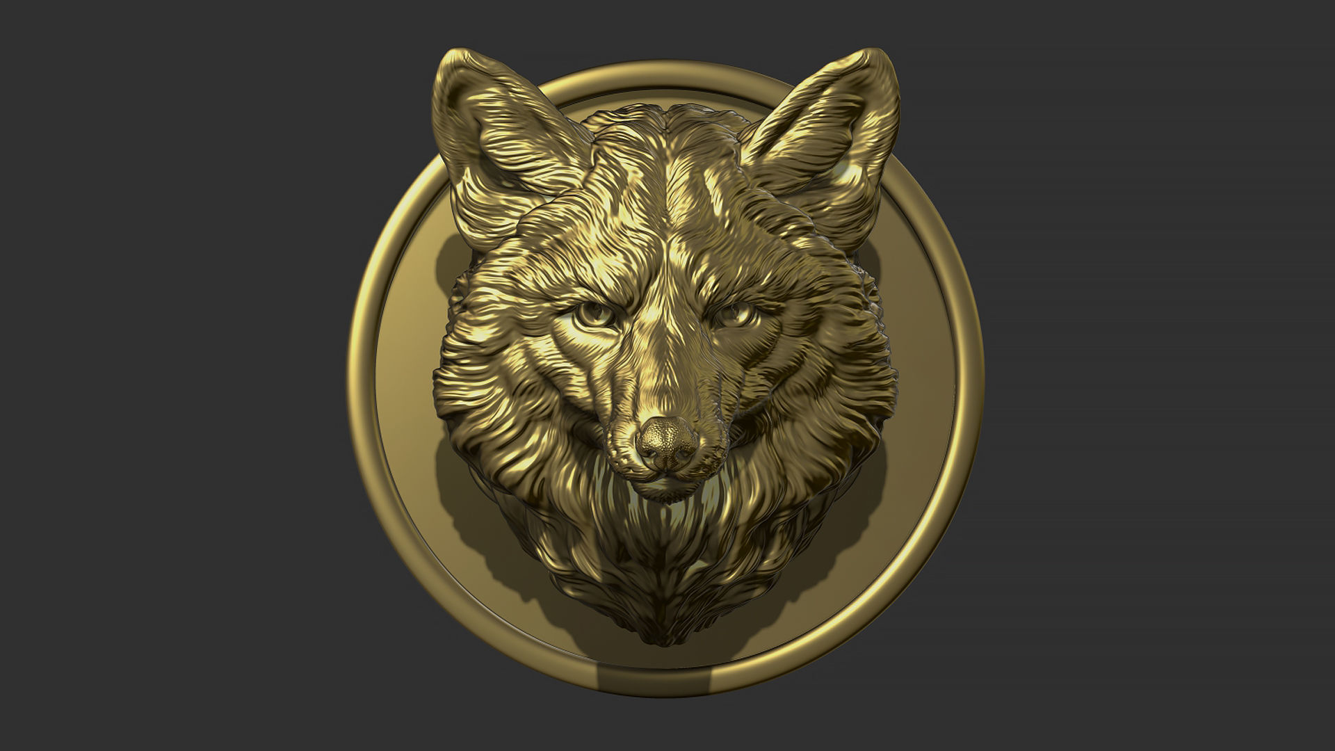 Fox head gloomy 3D print model_5