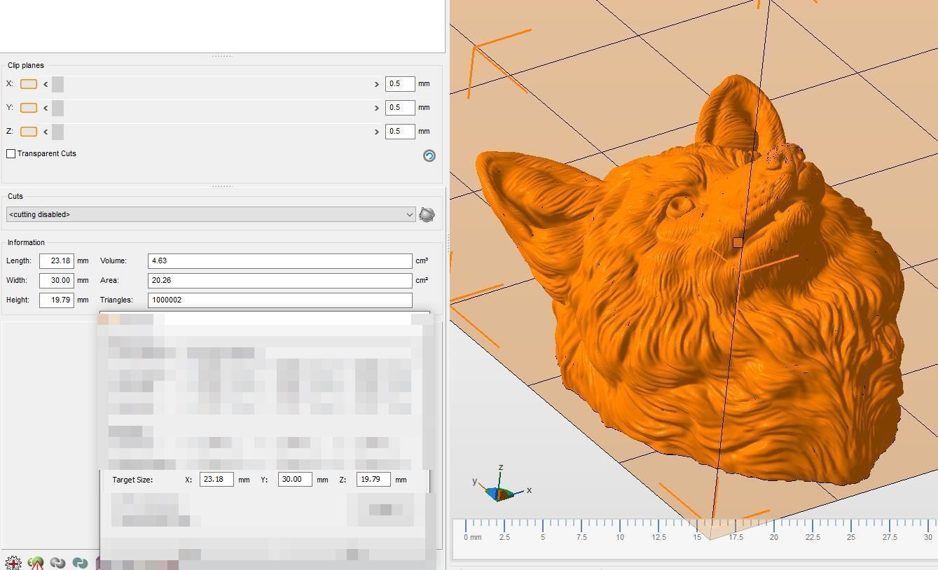 Fox head gloomy 3D print model_21