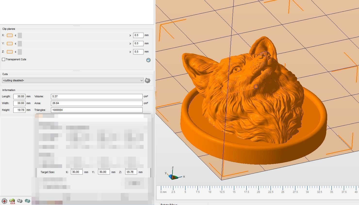 Fox head gloomy 3D print model_22