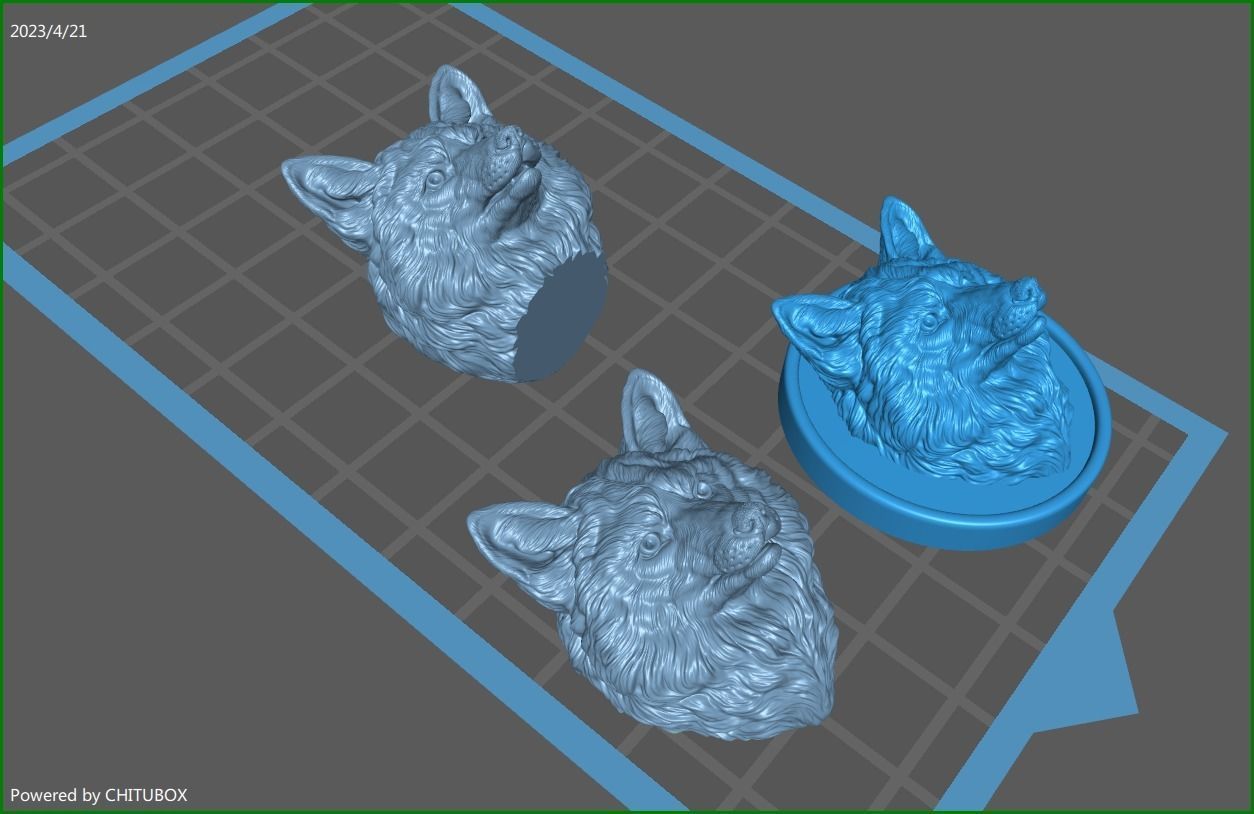 Fox head gloomy 3D print model_24