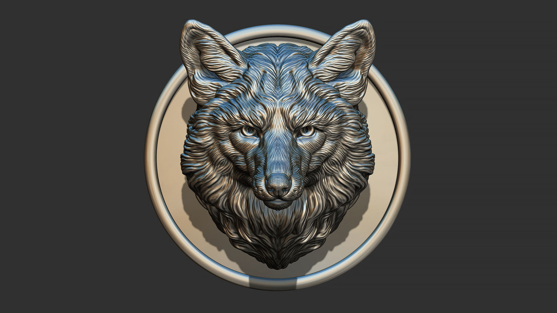 Fox head gloomy 3D print model_1