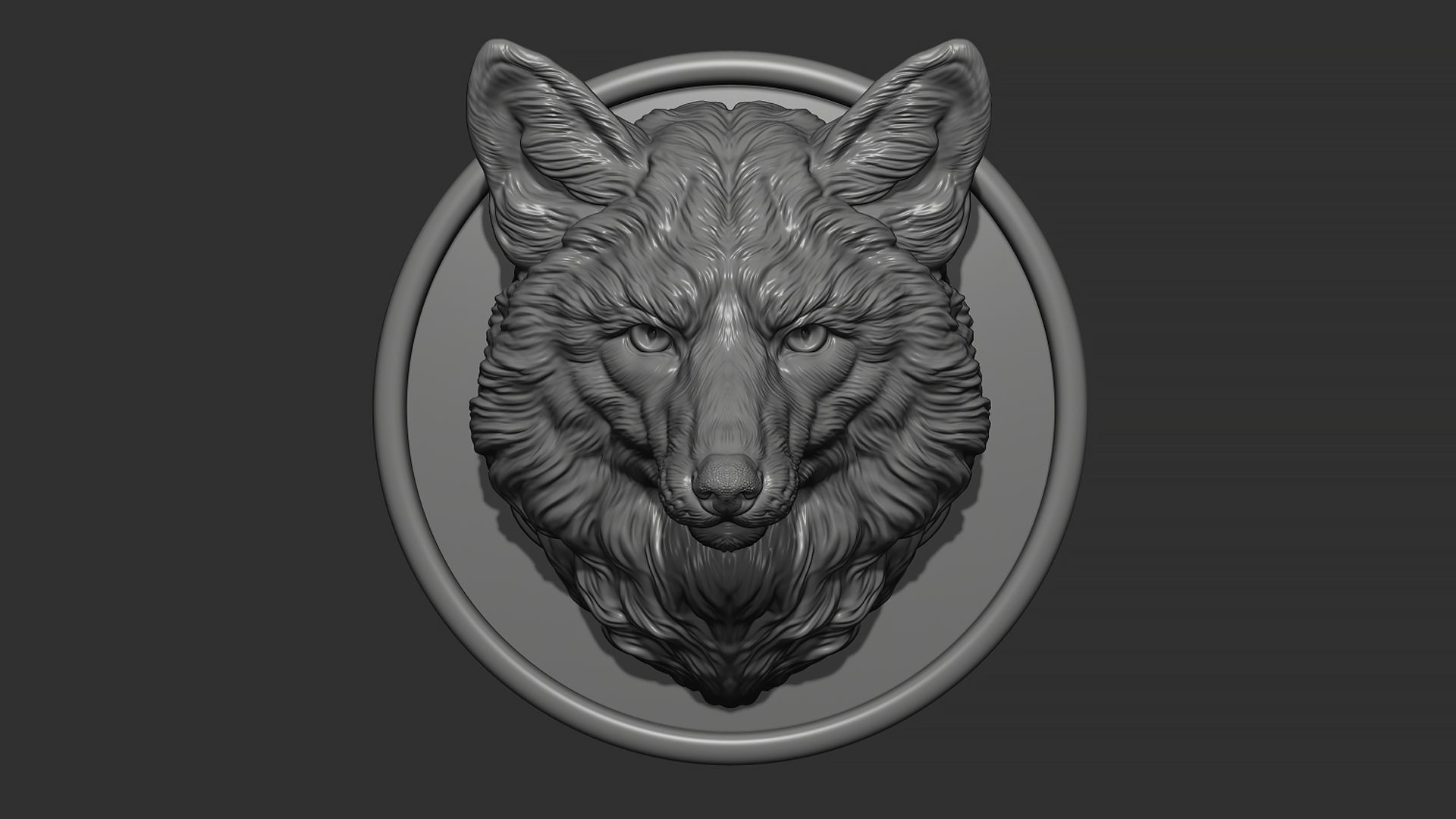 Fox head gloomy 3D print model_9