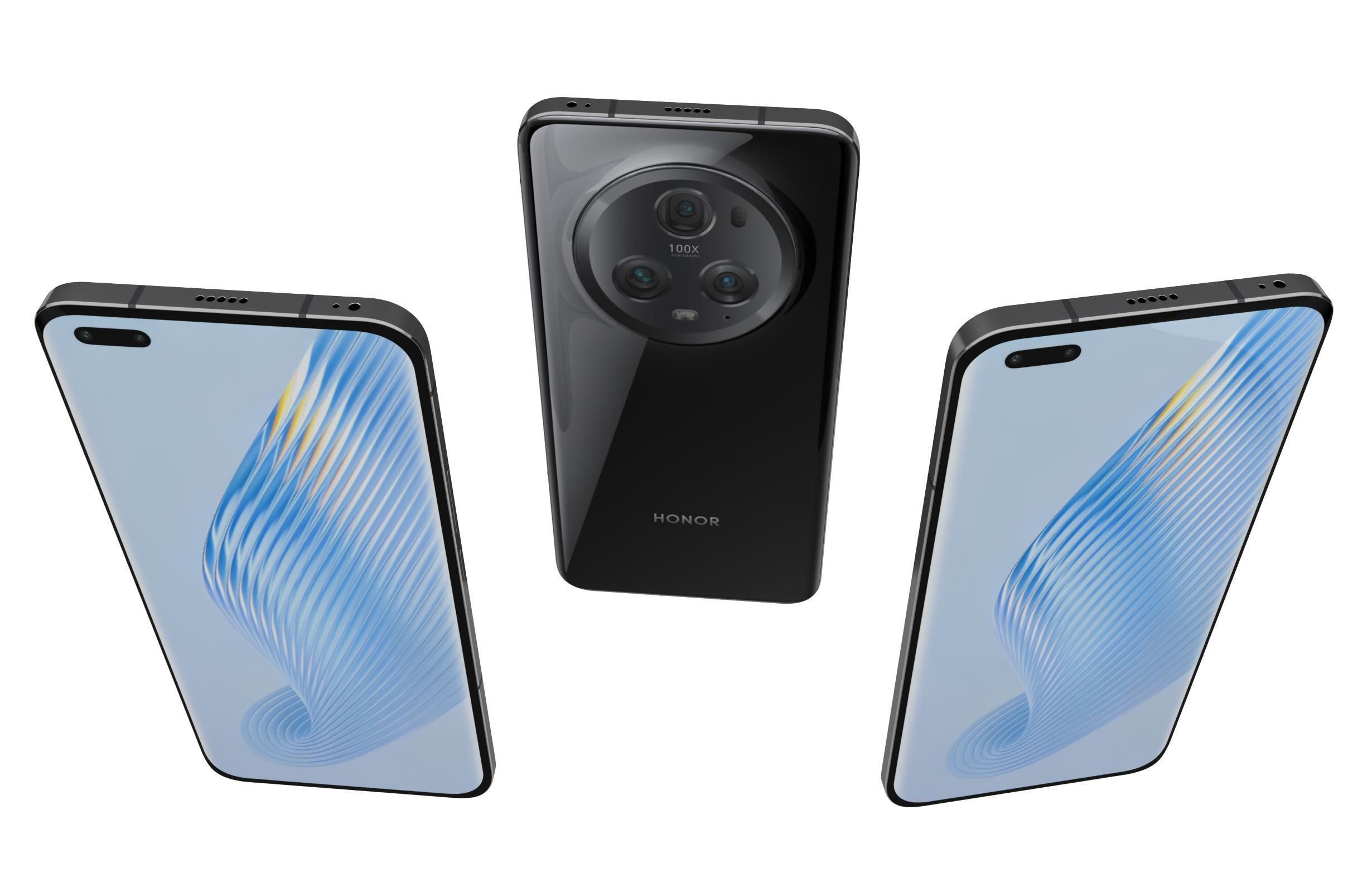 Honor Magic5 Pro Black 3D model_1