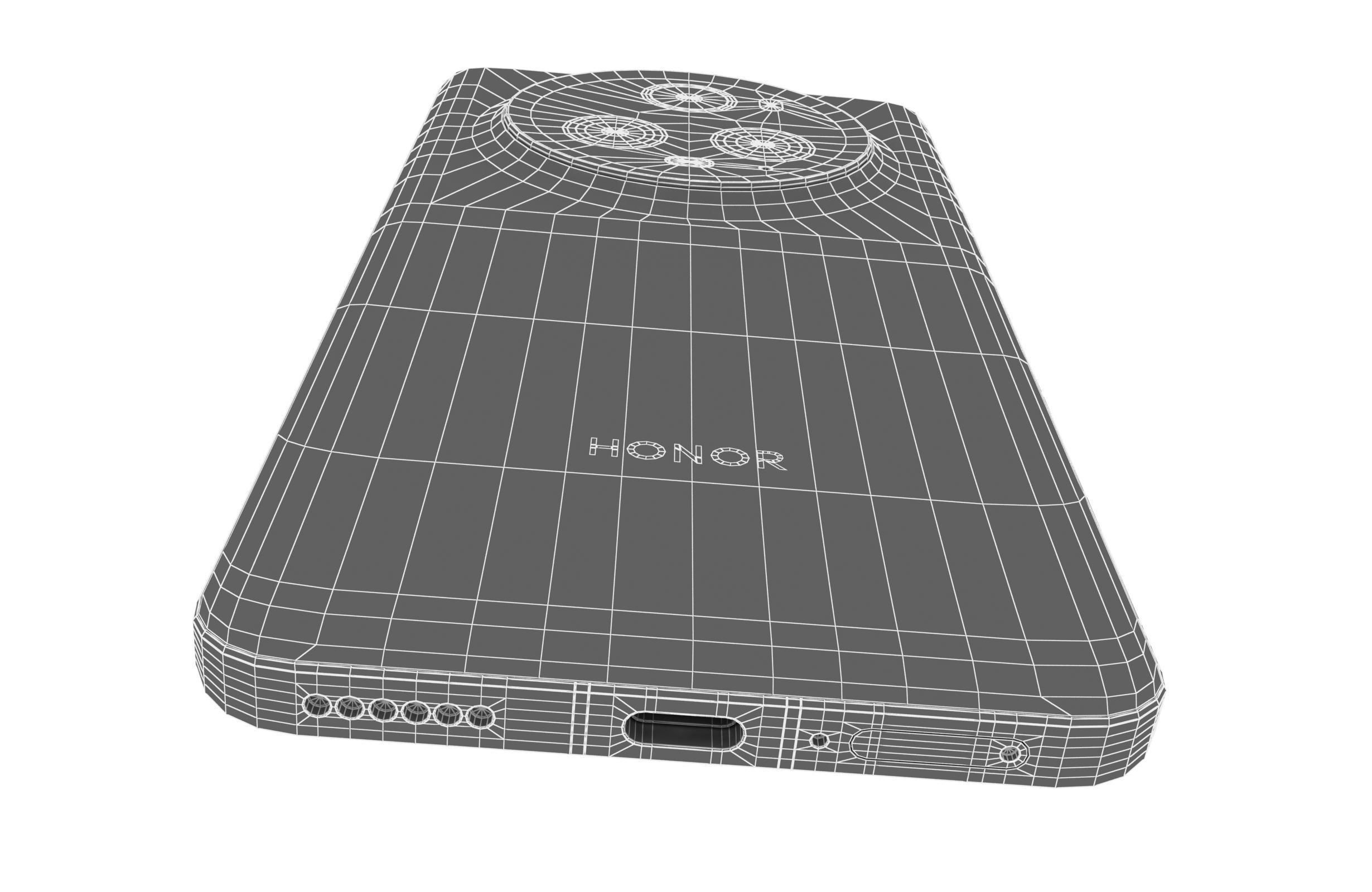 Honor Magic5 Pro Black 3D model_21
