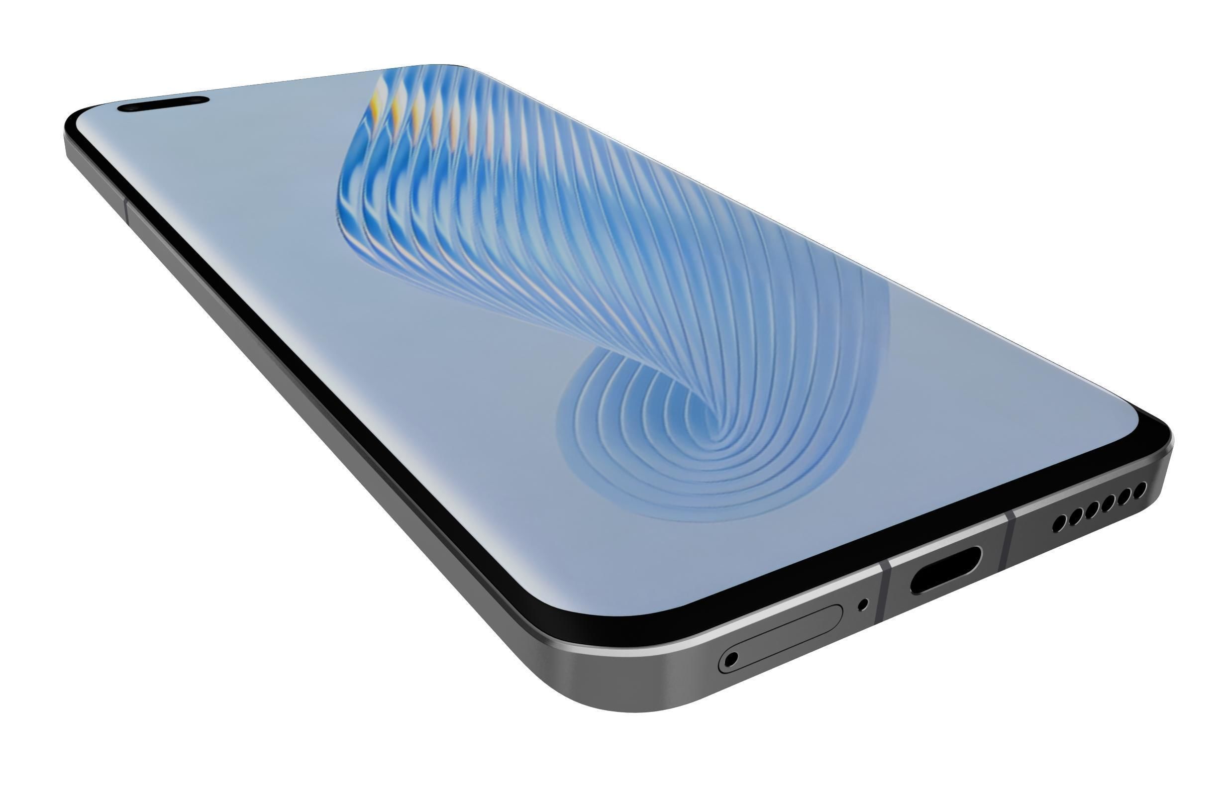 Honor Magic5 Pro Black 3D model_12