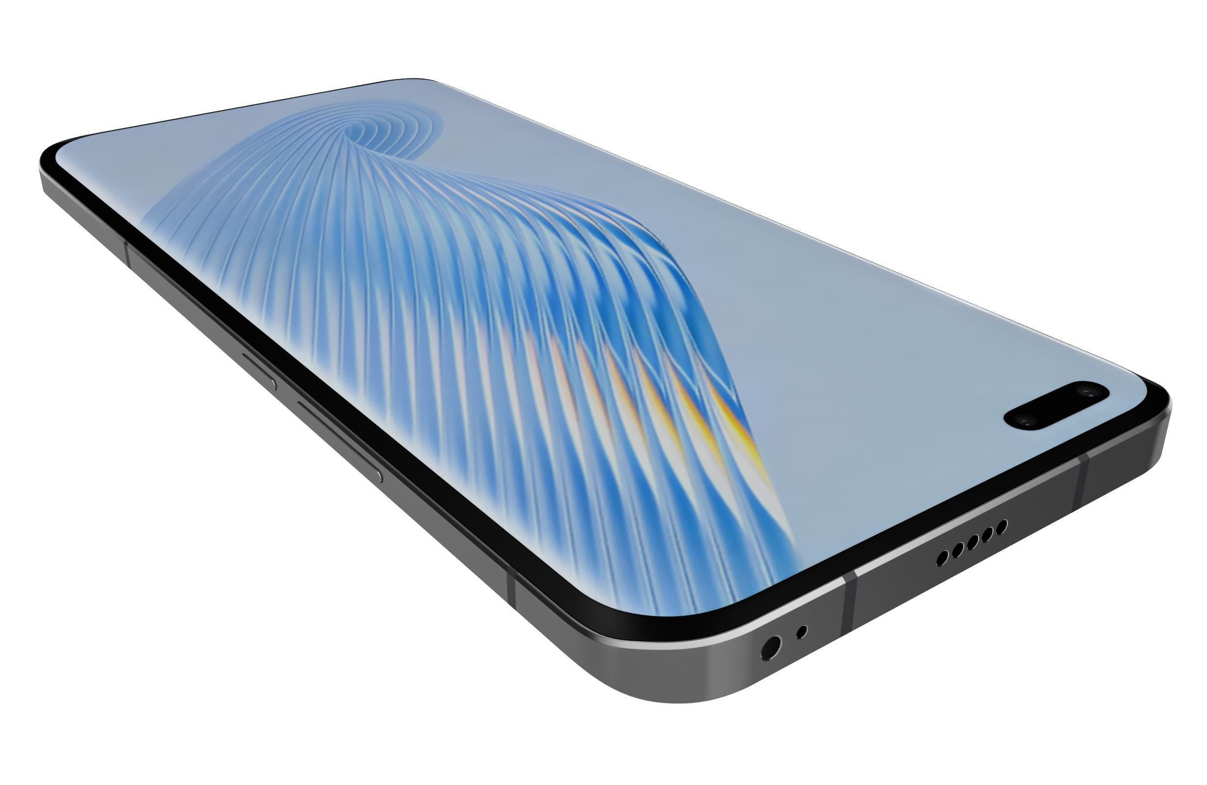 Honor Magic5 Pro Black 3D model_13