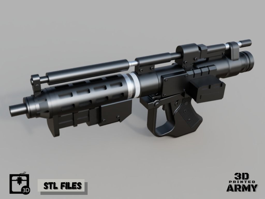 E-5 Blaster Rifle - 3D print Files - Star Wars 3D print model_1