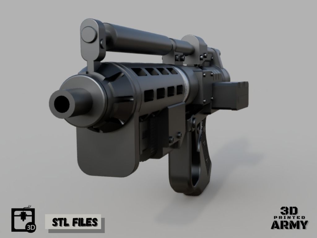E-5 Blaster Rifle - 3D print Files - Star Wars 3D print model_6