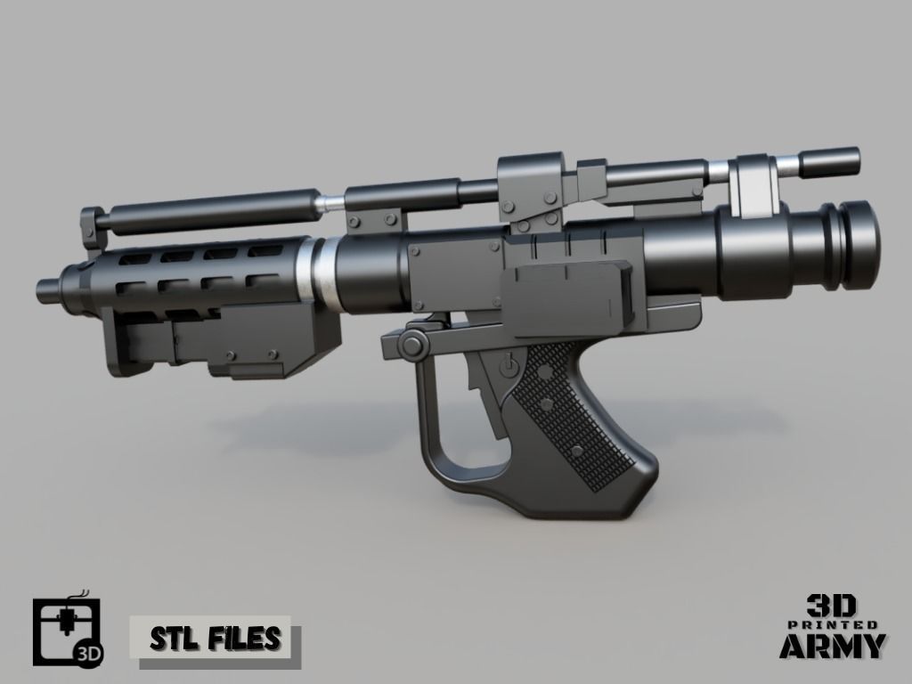 E-5 Blaster Rifle - 3D print Files - Star Wars 3D print model_3