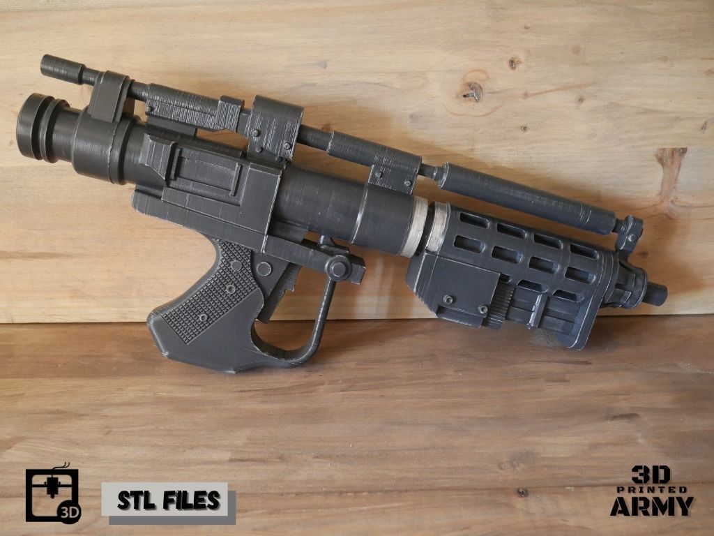 E-5 Blaster Rifle - 3D print Files - Star Wars 3D print model_7