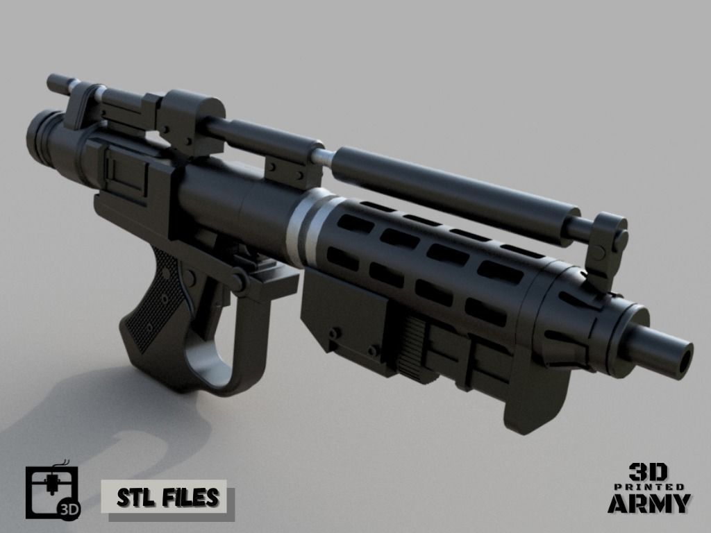 E-5 Blaster Rifle - 3D print Files - Star Wars 3D print model_2
