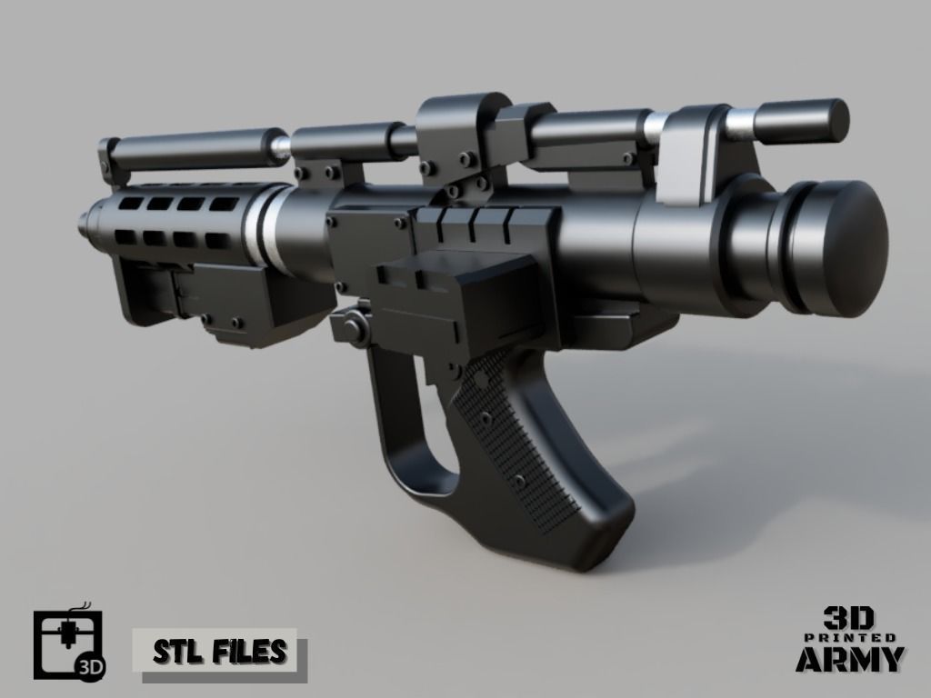 E-5 Blaster Rifle - 3D print Files - Star Wars 3D print model_4